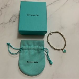 Tiffany Blue Heart Tag Bead Bracelet